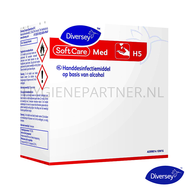 RD601038 Diversey Soft Care MED H5 handdesinfectiemiddel alcohol 6x800 ml